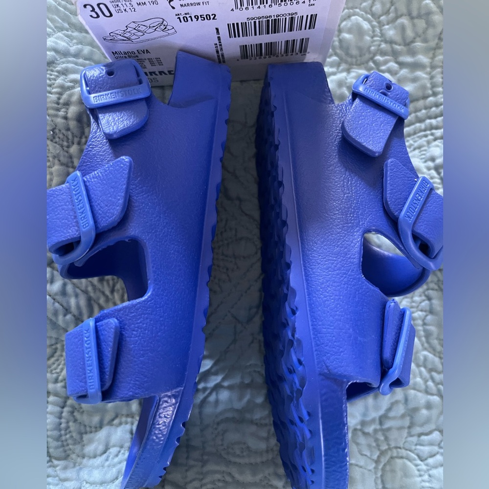 Birkenstock Milano EVA NWOT ultra blue us kids 12